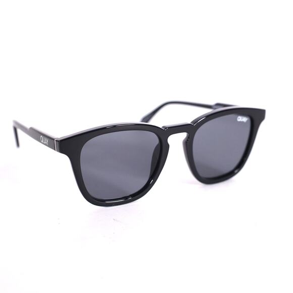 Quay Australia JACKPOT Rounded Square Sunglasses - Black / Smoke RX - NWT - Picture 2 of 8